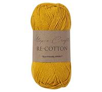 Utopia Crafts Re-Cotton Knitting Yarn, 100g Yellow Orange