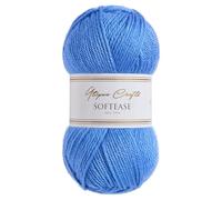 Utopia Crafts Softease - Filato per lavoro a maglia e uncinetto, 100 g (cobalto reale)