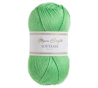 Utopia Crafts Softease - Filato per lavoro a maglia e uncinetto, 100 g, colore: lime elettrico