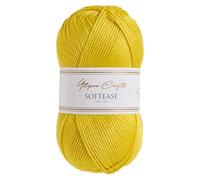 Utopia Crafts Softease - Filato per lavoro a maglia e uncinetto, 100 g (giallo agrumato)