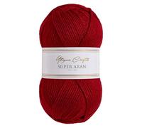 Utopia Crafts Super Aran - Filato per lavori a maglia e uncinetto, 100 g (Cranberry Crush)