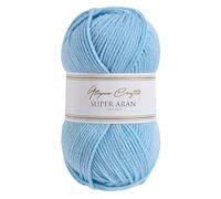 Utopia Crafts Super Aran - Filato per lavoro a maglia e uncinetto, 100 g (brezza azzurra)
