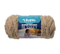 Utopia Crafts Super Chunky Blanket Jumbo Chenille Yarn 250g (Camel)