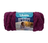 Utopia Crafts Super Chunky Blanket Jumbo Chenille Yarn 250g (Plum)