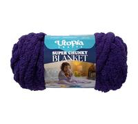 Utopia Crafts Super Chunky Blanket Jumbo Chenille Yarn 250g (Purple)
