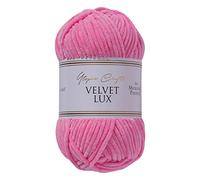 Utopia Crafts Velvet Lux Chenille Super Soft Chunky Yarn for Knitting and Crochet, 100g - 110m (Tulip Pink)