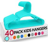 Utopia Home Appendiabiti per Bambini e Neonati, Pack di 40 - Grucce Sottili, Durevoli e Salvaspazio per Armadio e Cameretta, Perfette per Cappotti, Giacche e Vestiti, Verde acqua