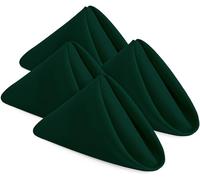 Utopia Home Confezione da 24 tovaglioli di stoffa verde cacciatore, 43 x 43 cm, 100% poliestere con bordi orlati, lavabili e riutilizzabili, ideali per feste, matrimoni e cene