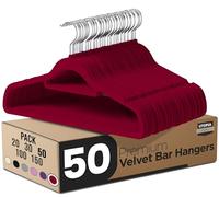 Utopia Home Grucce antiscivolo di alta qualità (Borgogna, Confezione da 50)