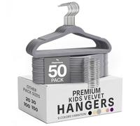 Utopia Home Grucce Bambini in Velluto (Grigio, Confezione da 50)