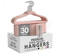 Utopia Home Grucce Bambini in Velluto (Rosa, Confezione da 30)