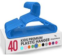 Utopia Home Grucce bambini Pack di 40 sottili salvaspazio, Blu