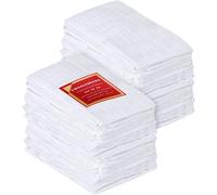 Utopia Kitchen [Confezione da 24 - Strofinacci bianchi da cucina in 100% cotone, 71 x 71 cm, per la pulizia e l'asciugatura - Strofinacci da cuci