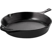 Utopia Kitchen Padella in ghisa Pre-stagionata, 32 cm, Colore Nero