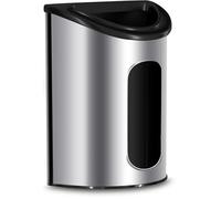 Utopia Kitchen Porta sacchetti della spesa in acciaio inox, piccolo, argento