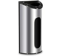 Utopia Kitchen Portapranzo, salvaschermo e Dispenser, Fissaggio a Muro, Acciaio Inossidabile, Ampia Apertura per la facilità di Accesso - by