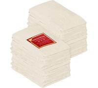 Utopia Kitchen Strofinacci in 100% cotone filato ad anello, lavabili in lavatrice, per pulire e asciugare, confezione da 24 pezzi, 71,1 x 71,1 cm, colore: marrone chiaro naturale