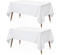 Utopia Kitchen Tovaglia Antimacchia - 152x304 cm, Lavabile in Lavatrice Copritavolo - Ottimo per Feste, Eventi, Matrimoni e Ristoranti (60 x 120 pollici)