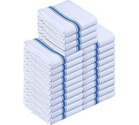 Utopia Towels - 200 GSM Asciugapiatti, 38 x 64 CM, Asciugamani Da Cucina In Cotone, Set Di Asciugamani Da Bar e Da Tè Morbidi e Riutilizzabili (24 Confezioni, Blu)