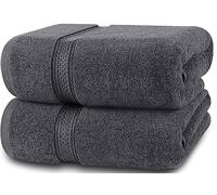 Utopia Towels - Asciugamani da Bagno (Confezione da 2, 69 x 137 cm) - Asciugamani teli da bagno in Cotone per Hotel e Spa, Massima Morbidezza e assorbenza (Grigio)