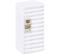 Utopia Towels Asciugamani da salone, confezione da 12, 40,6 x 68,6 cm, in cotone extra assorbente per mani, palestra, bellezza, spa e cura dei capelli a casa, bianco