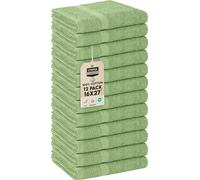 Utopia Towels Asciugamani da salone, confezione da 12, non resistenti alla candeggina, 40,6 x 68,6 cm, in cotone extra assorbente per mani, palestra, bellezza, spa e cura dei capelli, verde salvia