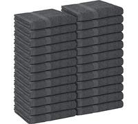Utopia Towels Asciugamani da salone, confezione da 24 (non resistenti alla candeggina, 40,6 x 68,6 cm), in cotone extra assorbente per mani, palestra, bellezza, spa e cura dei capelli a casa, grigio