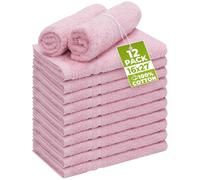 Utopia Towels Asciugamani da salone in cotone a prova di candeggina (40,6 x 68,6 cm) - Asciugamani da palestra sicuri per la candeggina (confezione da 12, rosa)