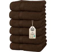 Utopia Towels Asciugamani marroni di alta qualità, 100% cotone pettinato filato ad anello, ultra morbidi e altamente assorbenti, asciugamani extra large da 600 g/m², 40,6 x 71,1 cm, asciugamani di
