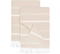 Utopia Towels [Confezione da 2 teli da mare turchi (100 x 182 pollici), 100% cotone, oversize, senza sabbia, leggero ad asciugatura rapida, prelavato per una sensazione morbida, grande asciugamano