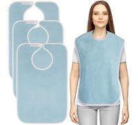 Utopia Towels - Confezione da 3 bavaglini unisex per adulti di alta qualità, impermeabili e lavabili