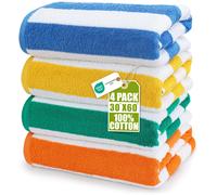Utopia Towels - Grandi Asciugamani da Spiaggia/Piscina a righe Cabana (76 x 152