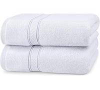 Utopia Towels Set 2 Asciugamani da Bagno 69x137cm Cotone Bianco