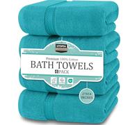 Utopia Towels Set 4 Asciugamani da Bagno 69x137cm Cotone Turchese
