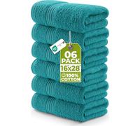 Utopia Towels Set 6 Asciugamani Lusso, 41 x 71cm, 100% Cotone, Turchese