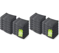 Utopia Towels - Set di 24 Asciugamani Per il Viso Premium, Perfetti Per l'uso in Palestra, Nella Spa, Nel Bidet, a Mano 30 x 30 cm, 100% Cotone (Grigio)
