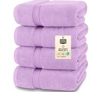 Utopia Towels Set di 4 asciugamani da bagno di alta qualità (60 x 137 cm), 100% cotone filato ad anello, 600 g/m², leggeri e altamente assorbenti, ad asciugatura rapida, perfetti per l'uso quotidiano