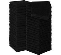 Utopia Towels - Set di 60 Asciugamani - 100% Cotone Filato Ad Anelli, Asciugamano Di Flanella Di 30x30 cm, Altamente Assorbente e Morbido (Nero)