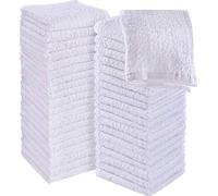 Utopia Towels - Set di 60 Asciugamani - 30x30 cm, Cotone, Bianco