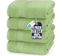 Utopia Towels Set di Asciugamani da Bagno Premium 700 gsm - Asciugamani di Cotone per Hotel e Spa, Massima Morbidezza e Assorbimento (4 Pezzi), Sage Green, Bath Towel Set, Set of 4