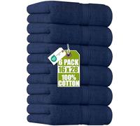 Utopia Towels - Set di Asciugamani Mani (6 Pezzi, 41x 71 cm) - 100% Cotone - Perfezionare per Hotel & Spa - Massima Morbidezza e assorbenza da Parte di (Blu navy)