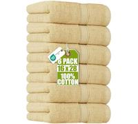 Utopia Towels - Set di Asciugamani Mani (6 Pezzi, 41x 71 cm) - 100% Cotone - Perfezionare per Hotel & Spa - Massima Morbidezza e assorbenza da Parte di (Beige)