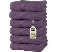 Utopia Towels - Set di Asciugamani Mani (6 Pezzi, 41x 71 cm) - 100% Cotone - Perfezionare per Hotel & Spa - Massima Morbidezza e assorbenza da Parte di (Prugna)