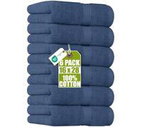 Utopia Towels Set di asciugamani Premio, 6 pezzi, 41x71 cm, Marina | 100% cotone, morbidissimo, molto assorbente