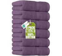 Utopia Towels Set di asciugamani Premio, 6 pezzi, 41x71 cm, Prugna | 100% cotone, morbidissimo, molto assorbente