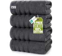 Utopia Towels - Telo mare grande (76 x 152 cm), 100% cotone, lussuoso, ultra morbido, qualità hotel, altamente assorbente, per bagno, doccia, spiaggia e uso quotidiano (grigio)