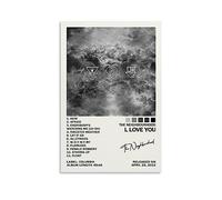 UTOYA Poster decorativo su tela con scritta in lingua inglese "The Neighbourhood I Love You", 30 x 45 cm