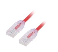UTP28X1MRD Patch cord TX6A-28™U/UTP 6a filo Cu LSZH rosso L: 1m 28AWG PANDUIT