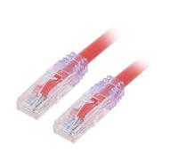 UTP6AX1MRD Patch cord TX6A™ 10GigU/UTP 6a filo Cu PVC rosso L: 1m 24AWG PANDUIT