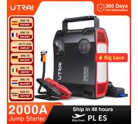 UTRAI 4 In 1 2000A Jump Starter Power Bank 16000mAh 150PSI Compressore d'aria Pompa per pneumatici Caricatore portatile Dispositivo di avviamento per auto Booster